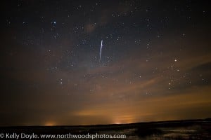 International Space Station flying over Crex Meadows