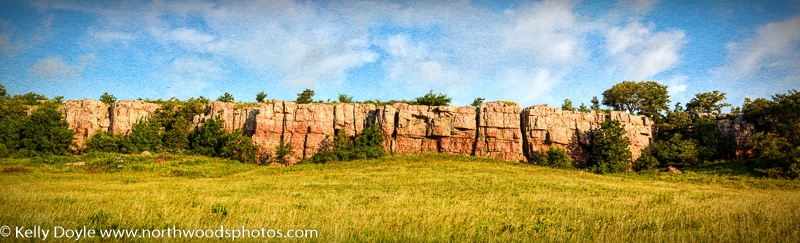 Prairie Wall area of Blue Mounds State Park